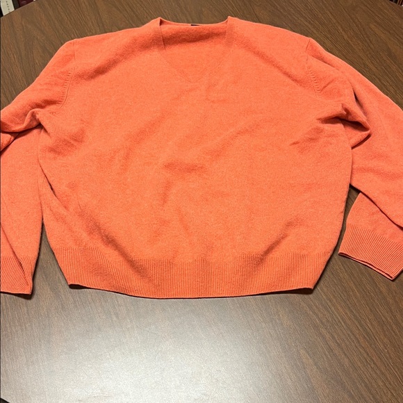Jos. A. Bank Other - Jos. A. Bank orange cashmere v neck sweater, size extra large